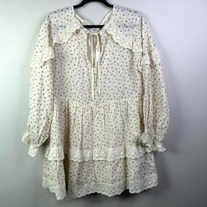 Olivaceous Women's Floral Mini Dress Large NWT